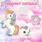 Magical Unicorn Piñata - Small Unicorn Piñata with Blindfold and Bat for Girls Kids Rainbow Unicorn Themed Birthday Party Games Decorations